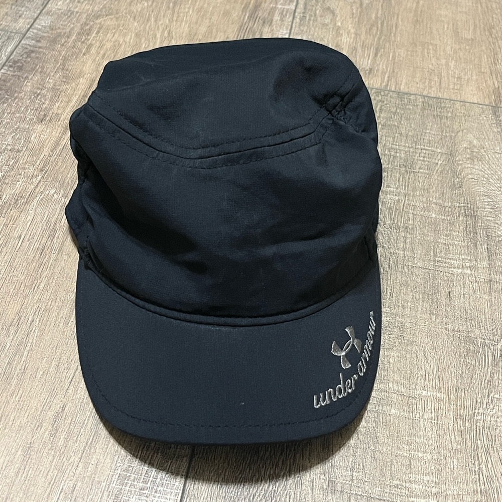 Under Armour Black Military Style Hat. Great Used Condition